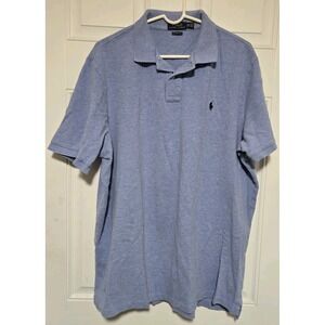 Polo Ralph Lauren Mens XXL Classic Fit Blue Short Sleeve Polo Shirt 2XL